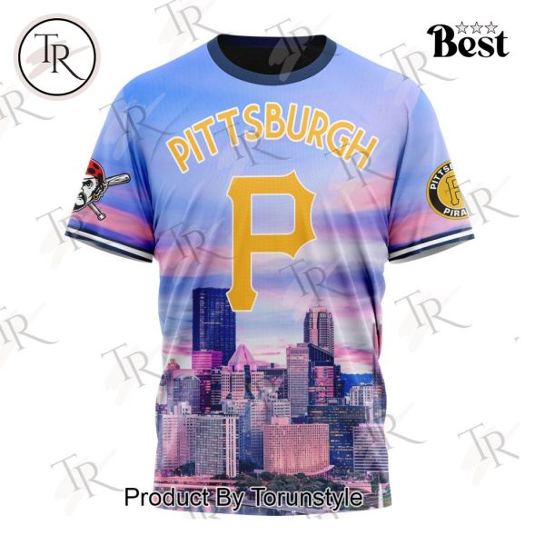 MLB Pittsburgh Pirates Special Cityscape Design Hoodie