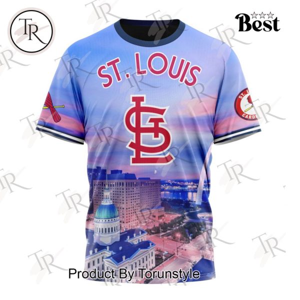 MLB St. Louis Cardinals Special Cityscape Design Hoodie