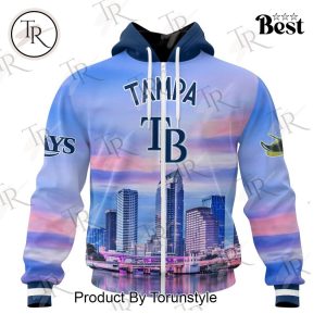 MLB Tampa Bay Rays Special Cityscape Design Hoodie