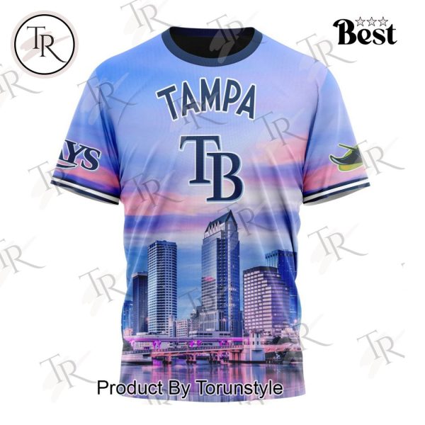 MLB Tampa Bay Rays Special Cityscape Design Hoodie