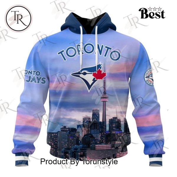 MLB Toronto Blue Jays Special Cityscape Design Hoodie