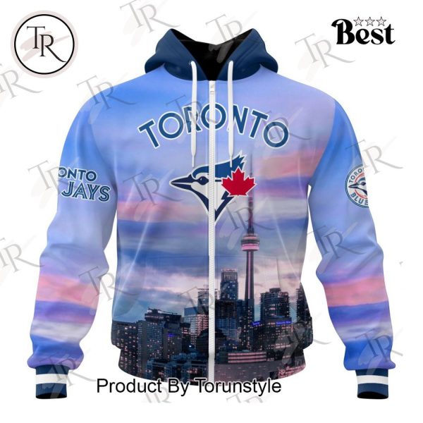 MLB Toronto Blue Jays Special Cityscape Design Hoodie