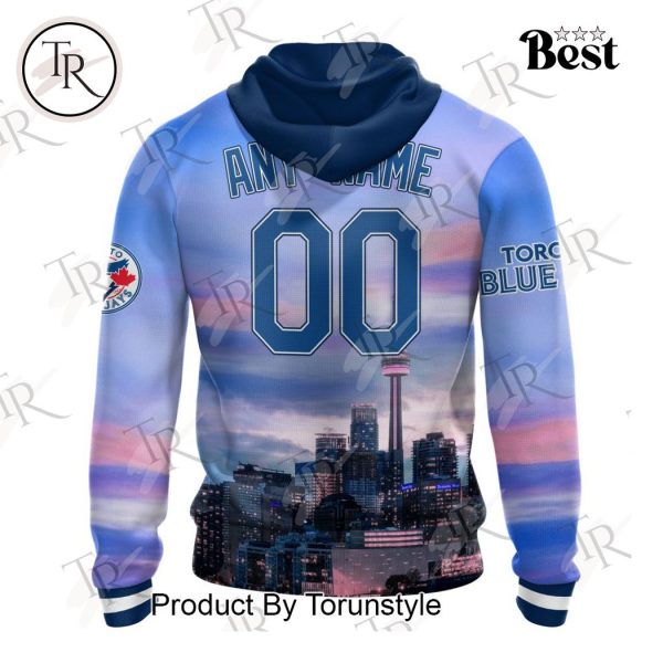 MLB Toronto Blue Jays Special Cityscape Design Hoodie