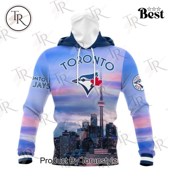 MLB Toronto Blue Jays Special Cityscape Design Hoodie