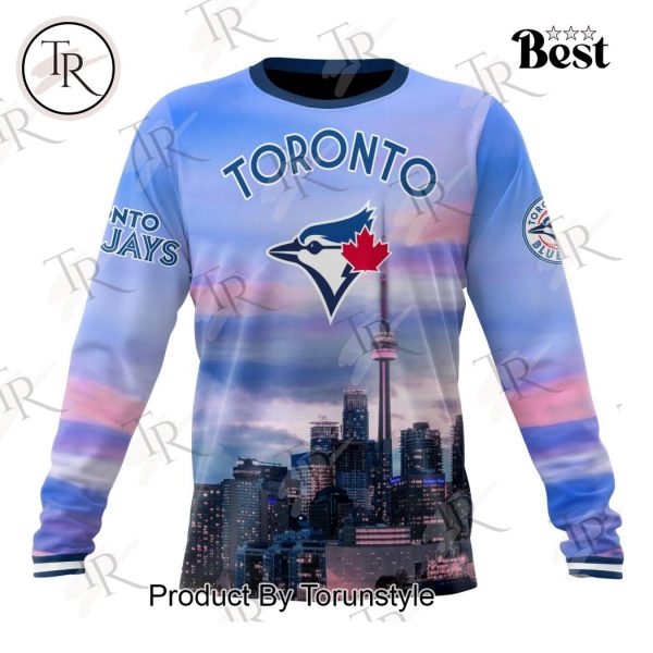 MLB Toronto Blue Jays Special Cityscape Design Hoodie