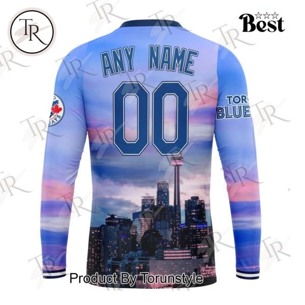 MLB Toronto Blue Jays Special Cityscape Design Hoodie