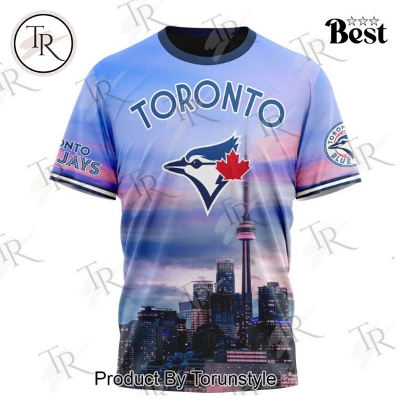 MLB Toronto Blue Jays Special Cityscape Design Hoodie