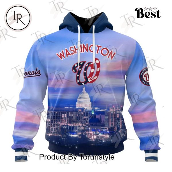 MLB Washington Nationals Special Cityscape Design Hoodie