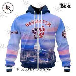 MLB Washington Nationals Special Cityscape Design Hoodie