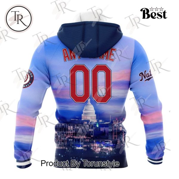 MLB Washington Nationals Special Cityscape Design Hoodie