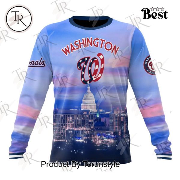 MLB Washington Nationals Special Cityscape Design Hoodie