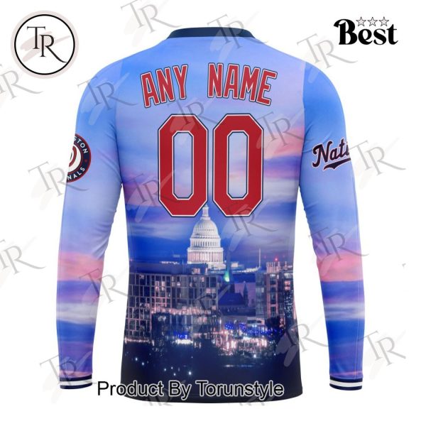 MLB Washington Nationals Special Cityscape Design Hoodie