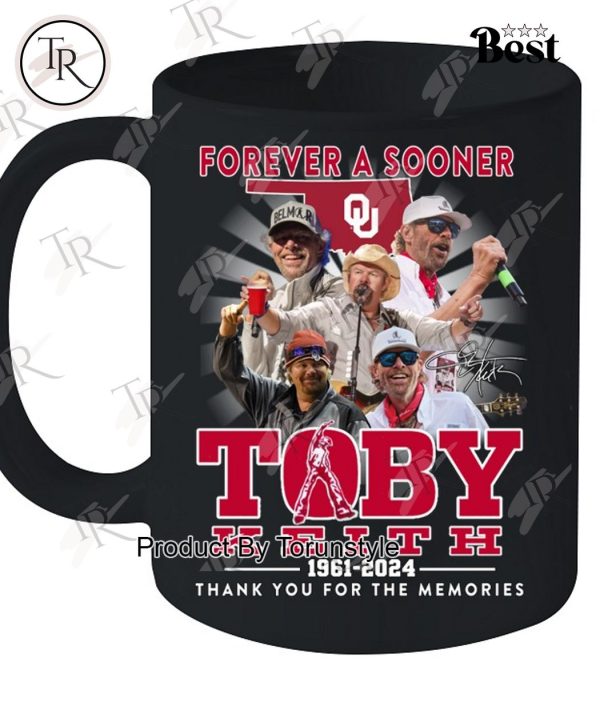 Forever A Sooners Toby Keith 1961-2024 Thank You For The Memories T-Shirt