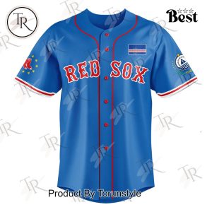 Boston Red Sox Cabo Verdean Celebration Custom Baseball Jersey