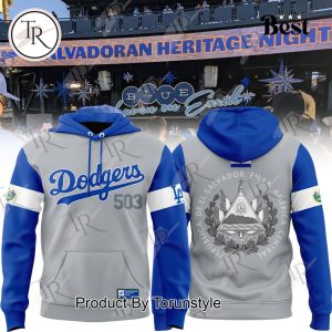 Los Angeles Dodgers Salvadoran Heritage Night Salvador Hoodie, Longpants, Cap