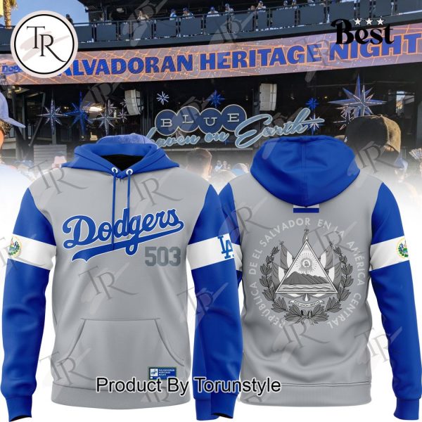 Los Angeles Dodgers Salvadoran Heritage Night Salvador Hoodie, Longpants, Cap