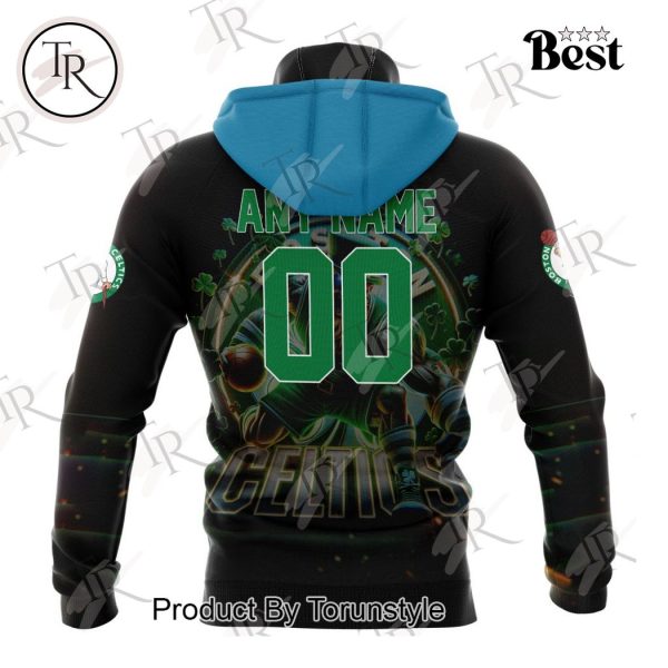 NBA Boston Celtics Special Realistic Team Logo Design Hoodie