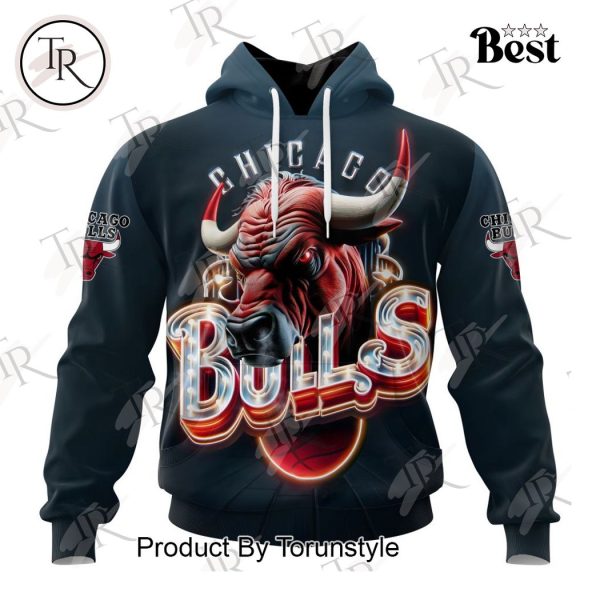 NBA Chicago Bulls Special Realistic Team Logo Design Hoodie