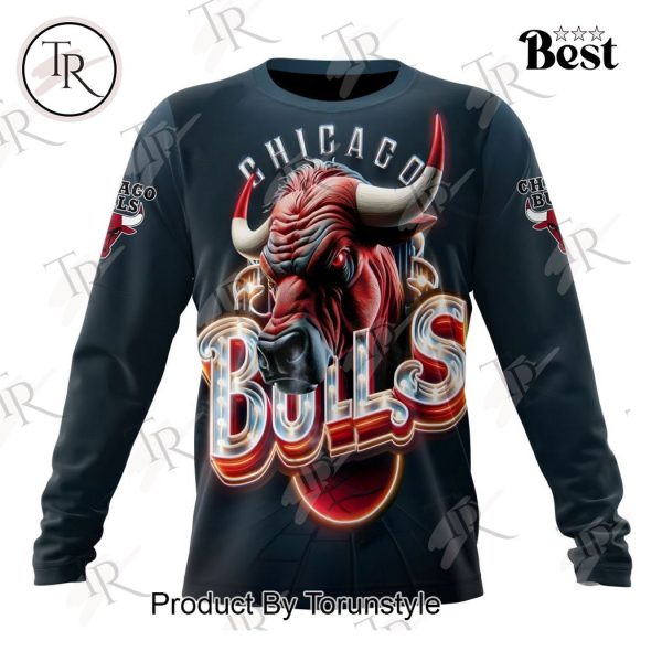 NBA Chicago Bulls Special Realistic Team Logo Design Hoodie