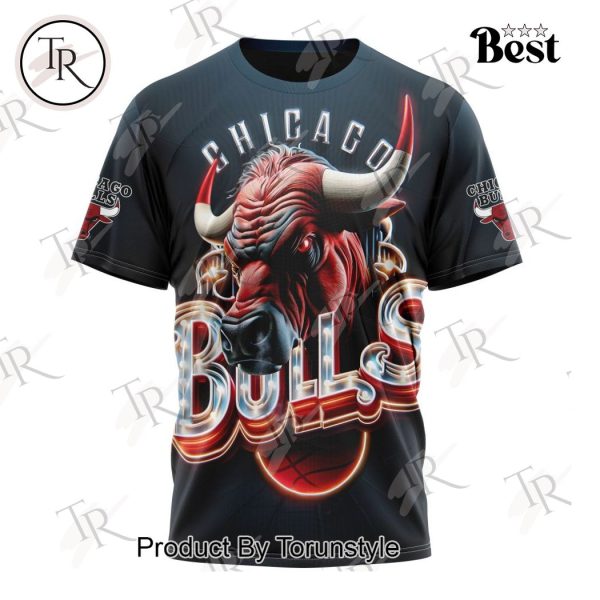 NBA Chicago Bulls Special Realistic Team Logo Design Hoodie