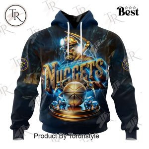 NBA Denver Nuggets Special Realistic Team Logo Design Hoodie