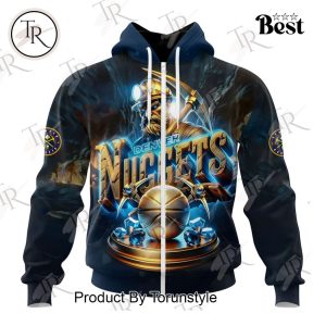 NBA Denver Nuggets Special Realistic Team Logo Design Hoodie