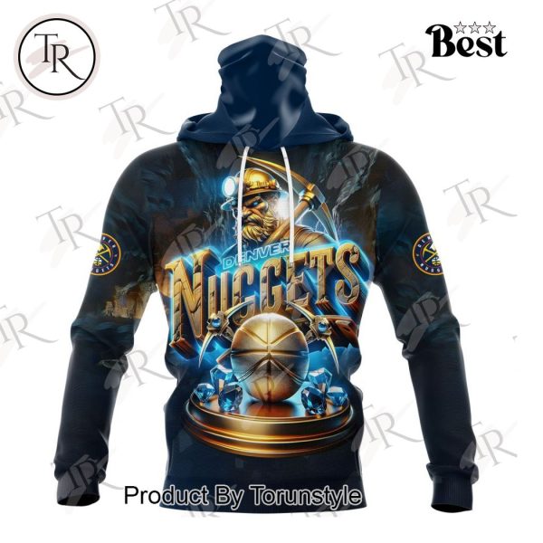 NBA Denver Nuggets Special Realistic Team Logo Design Hoodie