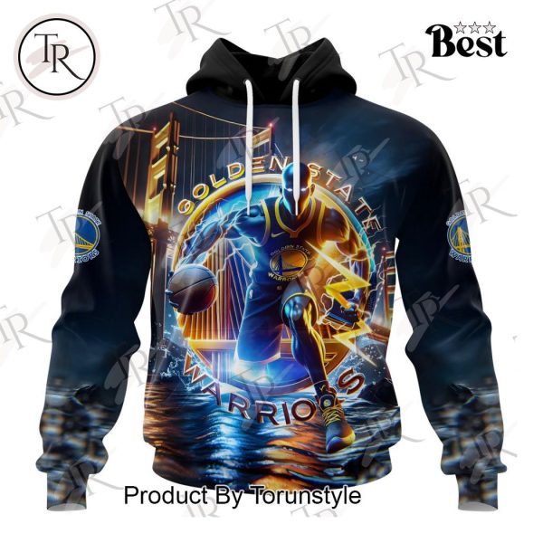 NBA Golden State Warriors Special Realistic Team Logo Design Hoodie