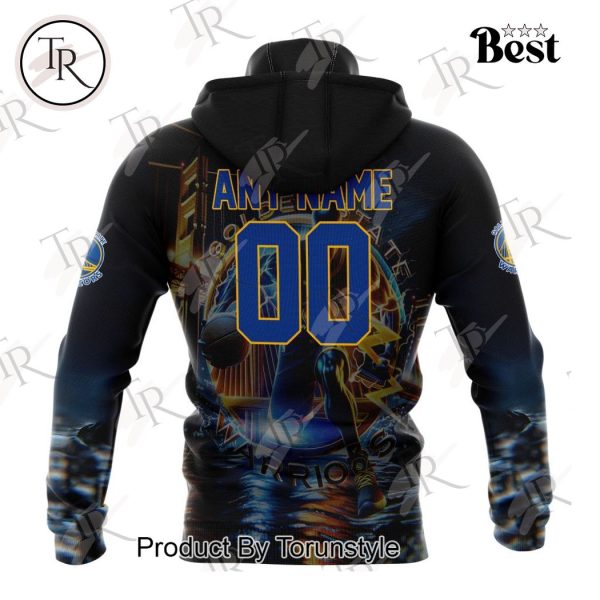 NBA Golden State Warriors Special Realistic Team Logo Design Hoodie