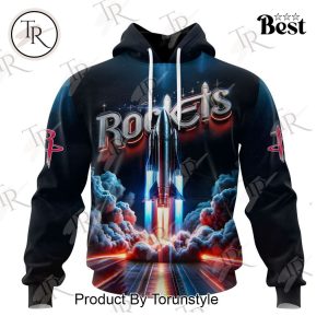 NBA Houston Rockets Special Realistic Team Logo Design Hoodie