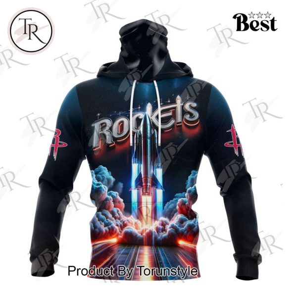 NBA Houston Rockets Special Realistic Team Logo Design Hoodie