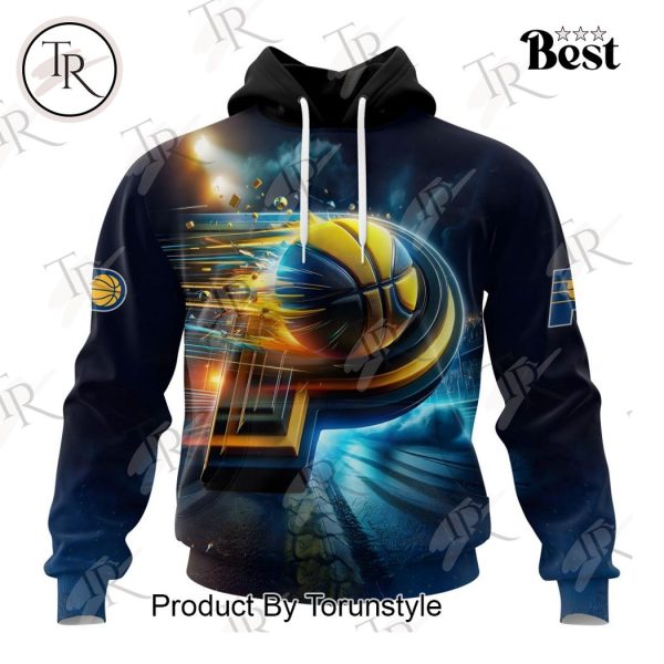 NBA Indiana Pacers Special Realistic Team Logo Design Hoodie