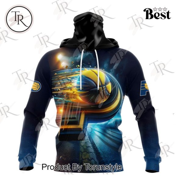 NBA Indiana Pacers Special Realistic Team Logo Design Hoodie