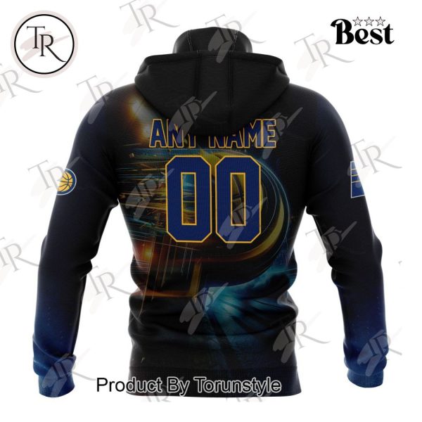 NBA Indiana Pacers Special Realistic Team Logo Design Hoodie