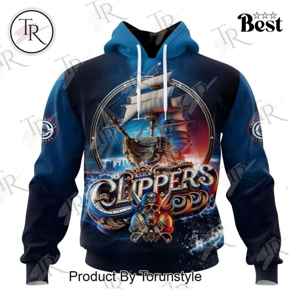 NBA Los Angeles Clippers Special Realistic Team Logo Design Hoodie