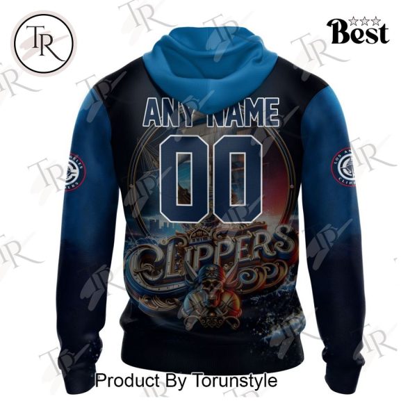 NBA Los Angeles Clippers Special Realistic Team Logo Design Hoodie