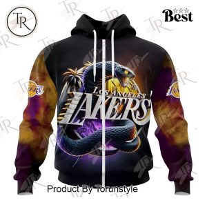 NBA Los Angeles Lakers Special Realistic Team Logo Design Hoodie