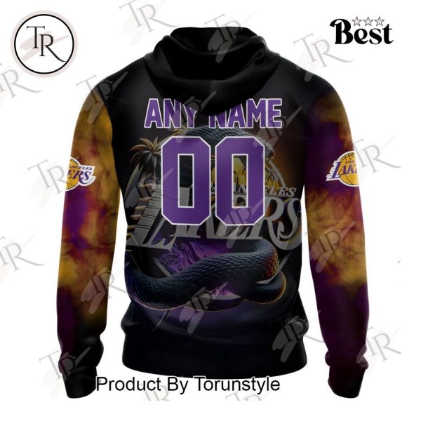 NBA Los Angeles Lakers Special Realistic Team Logo Design Hoodie