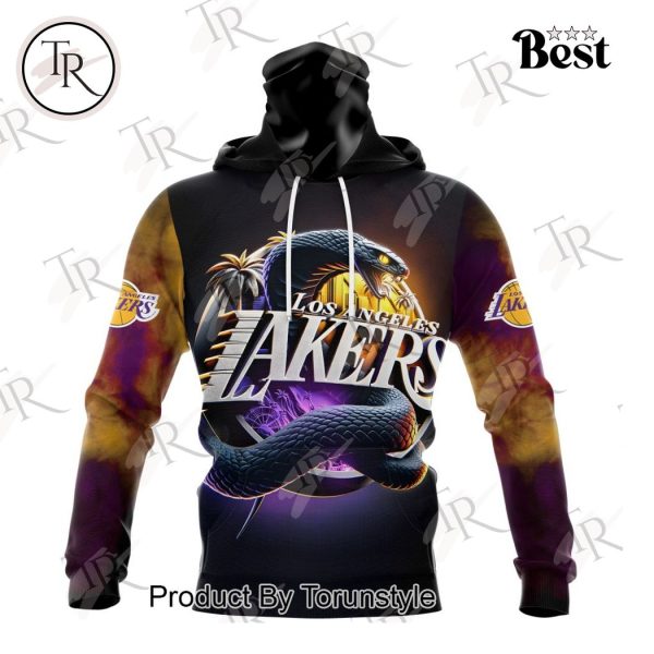 NBA Los Angeles Lakers Special Realistic Team Logo Design Hoodie