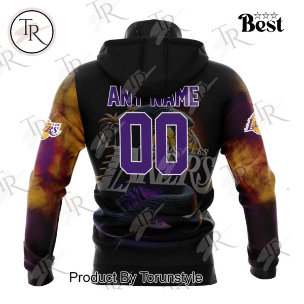 NBA Los Angeles Lakers Special Realistic Team Logo Design Hoodie