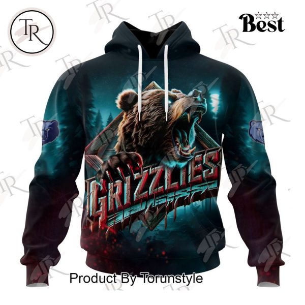 NBA Memphis Grizzlies Special Realistic Team Logo Design Hoodie