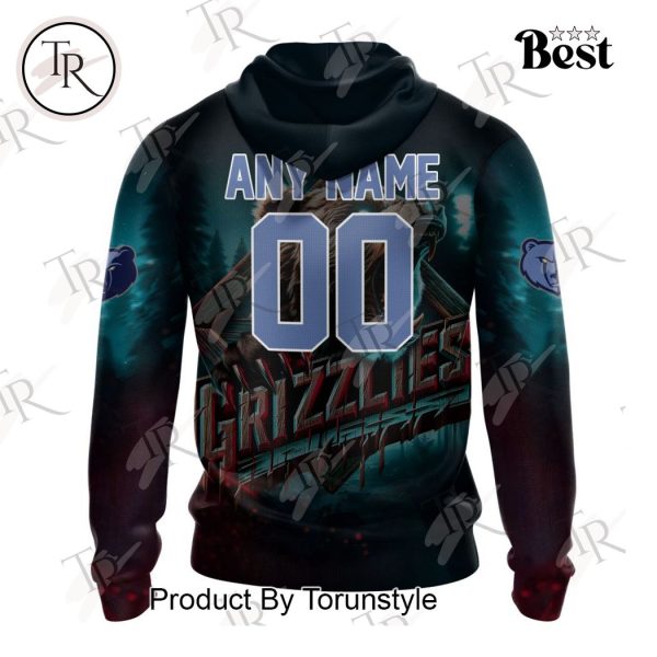 NBA Memphis Grizzlies Special Realistic Team Logo Design Hoodie