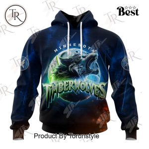 NBA Minnesota Timberwolves Special Realistic Team Logo Design Hoodie