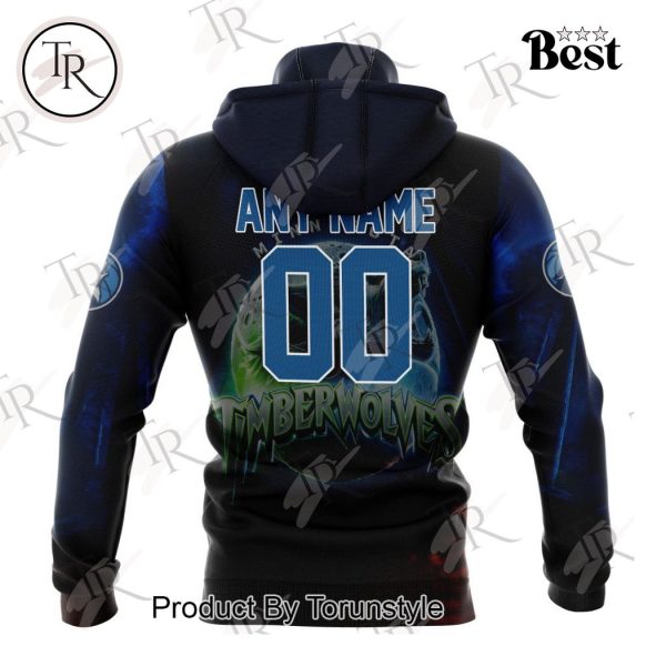 NBA Minnesota Timberwolves Special Realistic Team Logo Design Hoodie