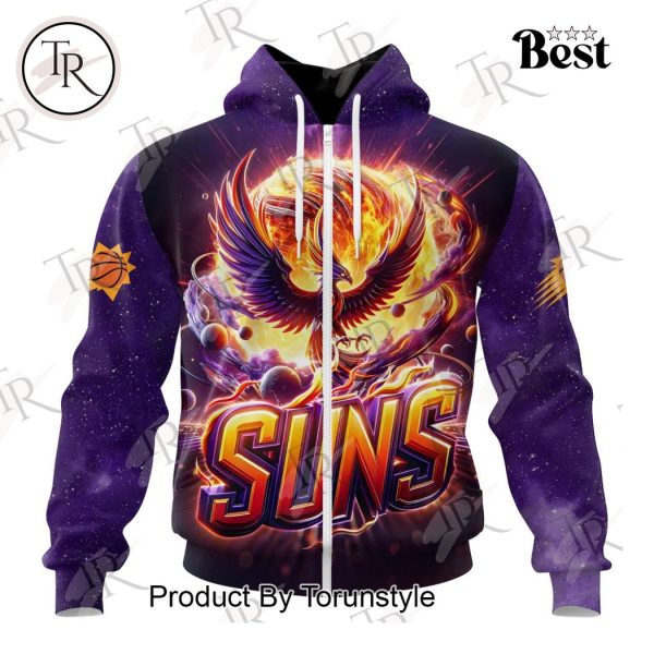 NBA Phoenix Suns Special Realistic Team Logo Design Hoodie