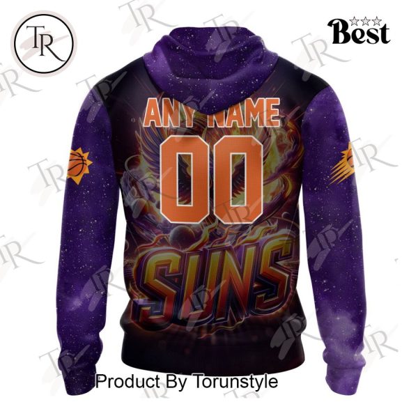 NBA Phoenix Suns Special Realistic Team Logo Design Hoodie