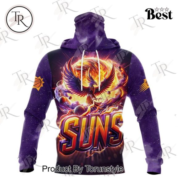 NBA Phoenix Suns Special Realistic Team Logo Design Hoodie