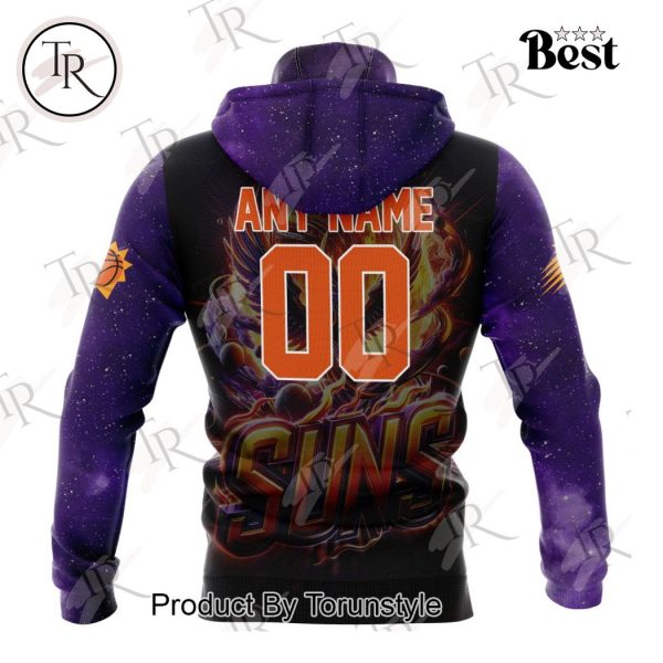 NBA Phoenix Suns Special Realistic Team Logo Design Hoodie