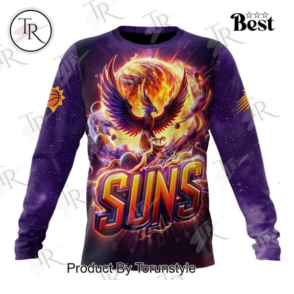 NBA Phoenix Suns Special Realistic Team Logo Design Hoodie