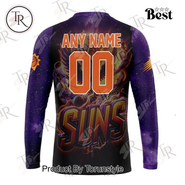 NBA Phoenix Suns Special Realistic Team Logo Design Hoodie